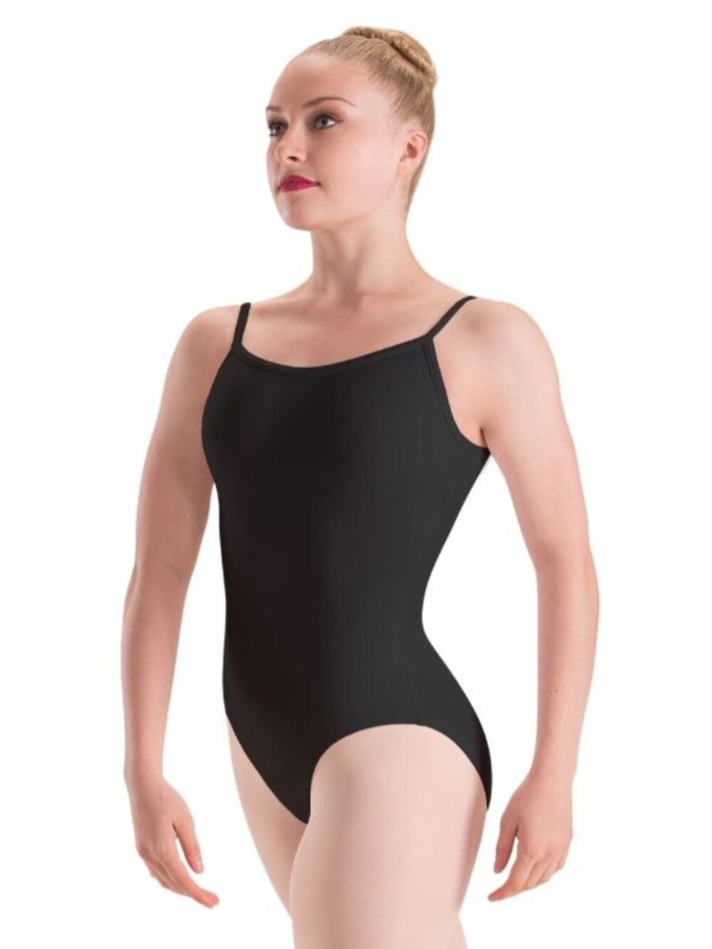 Motionwear Girls Black Classic Camisole Leotard